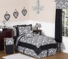 Black and White Isabella Childrens and Teen Bedding 3 pc Full / Queen Set by Sweet Jojo Designs