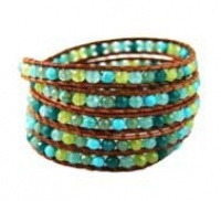 Turquoise Mixed Color Wrap Bracelet