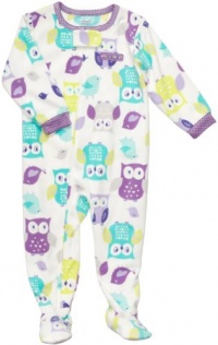 Carter's Girls OWL Fleece Footed Blanket Sleeper Pajamas (3T)