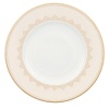 The Samarkand bone china collection by Villeroy & Boch combines stylish, exotic elements with timeless elegance. Precious golden bands and chains decorate this pure white bone china pattern. Warm ivory tones add a harmonious touch. Mix and match with the coordinating Mosaic-designed dinner or salad plate for a look that is truly your own.