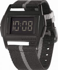 Converse Men's VR005002 Lowboy Classic Digital and Black and Grey Nylon Strap Watch