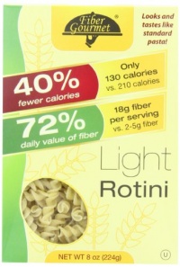 FiberGourmet Light Rotini, 8-Ounce Boxes (Pack of 6)