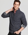 A soft, marled cashmere sweater keeps you warm whether you're outside building a snowman or sipping cocoa by the fire.