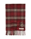 A plush cashmere scarf in Burberry's iconic check.