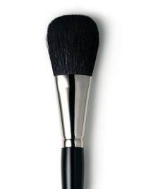 A soft, natural brush designed to apply powder in the exact amount you desire. The smaller handle makes it convenient for travel and touch-ups. Individually hand-tied by expert brush makers, the shape and size were precisely created to pick up, hold and apply makeup in the best possible way. Sold separately. Handmade in USA. 