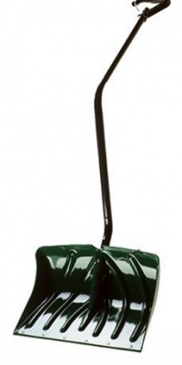 Suncast SC3250 18-Inch Snow Shovel/Pusher Combo with Ergonomic Shaped Handle And Wear Strip, Green