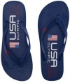 Ralph Lauren Men US Olympic Team 2012 Flip Flops (10, Navy)