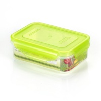 Kinetic Go Green Premium Nano Silver 12 Ounce Rectangle with Divider Food Storage Container