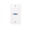 StarTech.com VGAPLATE Single Outlet 15-Pin Female VGA Wall Plate - White