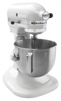 KitchenAid K4SSWH 4 -1/2 Quart Bowl Lift Stand Mixer, White