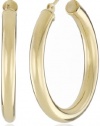 Duragold 14k Yellow Gold Hoop Earrings, (1 Diameter)