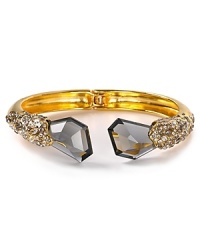 A mash-up of sparkle, texture and gilt tone make this Alexis Bittar bracelet a bold, have-forever statement piece.