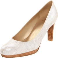 Stuart Weitzman Women's Blog Platform Pump,Pale Summer Linen,7 M US