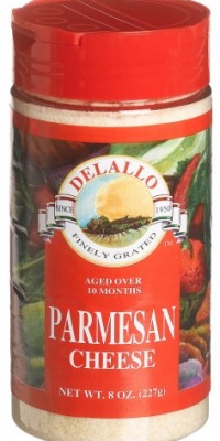 DeLallo Grated Parmesan, 8-Ounce Units (Pack of 4)