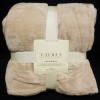 Lauren Ralph Lauren Micro Mink King Blanket - Classic Creme/Ivory