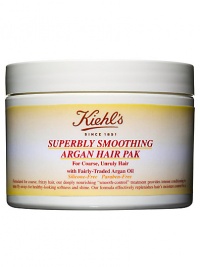 Our intensively nourishing treatment provides superb conditioning to tame fly-aways for healthy looking softness and shine. Silicone and Paraben-Free Formula. Thoroughly smooths hair without weighing it down. Effectively replenishes hair's moisture and shine. Consistent use of our formula restores softness and suppleness to even the most frizz-prone, unruly hair. 8.4 oz. 