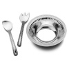 Wilton Armetale Flutes and Pearls 3-Piece Salad Set, Large