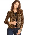 An leopard print adds fierce flair to this Lucky Brand Jeans blazer, perfect for adding a pop of pattern to your fall look!