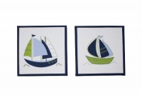 Nautica 2 Piece Printed Canvas Wall Art