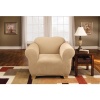 Sure Fit Stretch Pique Knit Chair Slipcover, Cream