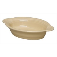 Fiesta 9 Inch by 5 Inch Individual Oval Casserole, Ivory