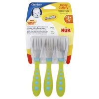 Gerber Graduates Kiddy Cutlery 3 Piece Fork Set