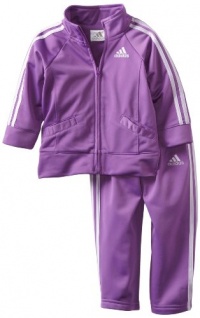 Adidas Baby-girls Infant ITG Iconic Tricot Set, Purple, 18 Months