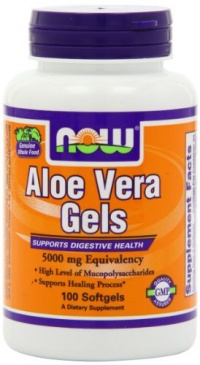 NOW Foods Aloe Vera Gels, 5000mg Softgels, 100-Count