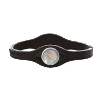 Power Balance Bracelet Black/White Letters size: MEDIUM