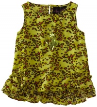 Baby Phat - Kids Girls 2-6X Printed High Low Tank Top, Green, 4