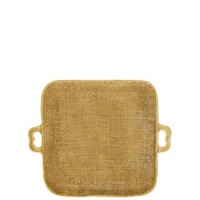 Vietri Jute Square Handled Platter