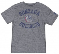 Gonzaga Bulldogs Grey Gym Class Adidas Originals Tri-Blend Vintage Tee