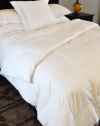 Natural Comfort Soft and Luxurious 310TC Sateen White Down Alternative Duvet Insert, Oversize Queen