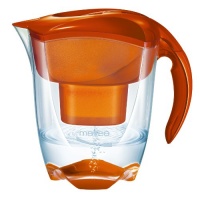 Mavea Elemaris Water Filtration Pitcher, X-Large, Tangerine