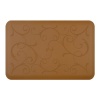 WellnessMats 36-inch by 24-inch Motif Mat, Bella, Tan