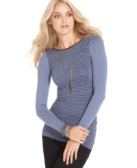 A body-con ribbed knit makes this Free People tunic a hot pick for a casual fall look!