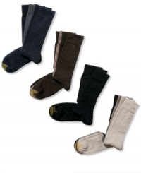 Complete your buttoned-up business look with these dotted socks from Gold Toe.