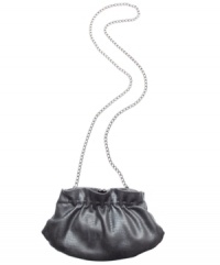 Glamorous by night, a chic surprise by day: the convertible clutch with flirtatious ruffle, by Style&co.