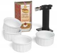 Dean Jacobs Creme Brulee Set with Torch, 4.5-Ounce Box