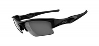 Oakley Men's Flak Jacket XLJ Iridium Sunglasses,Jet Black Frame/Black Lens,one size