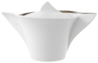 Villeroy & Boch New Wave Premium Platinum 8-1/2-Ounce Covered Sugar