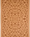 Safavieh Courtyard Collection CY2098-3201 Natural and Terracotta Indoor/Outdoor Area Rug, 6-Feet 7-Inch by 9-Feet 6-Inch