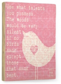 Use What Talents You Posses 9x12 Limited-Edition Artistic Reclaimed Wood Sign by Cheryl Overton