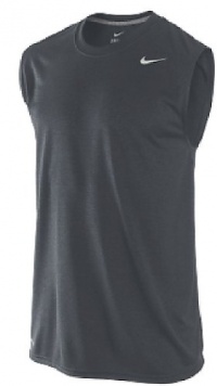 Nike Legend Dri Fit Polyester Anthracite Sleeveless Shirt