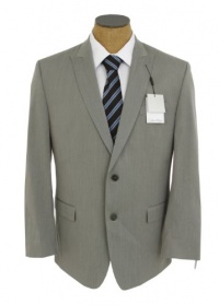 Calvin Klein Mens Steel Gray Slim Fit Suit