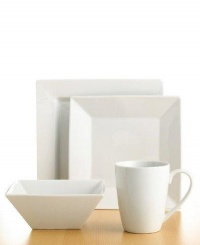 The Cellar 4-Piece Square Place Setting in White