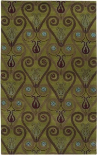 Area Rug 3x5 Rectangle Transitional Grass Color - Surya Bombay Rug from RugPal