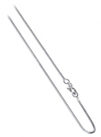 BOX1MM-18 Nickel Free Italian .925 Sterling Silver Sturdy Box Link 1mm Chain Necklace 18