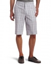 Perry Ellis Men's Cotton Ombre Plaid Short