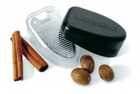 Microplane Grate and Shake Nutmeg Grinder/Grater, Black